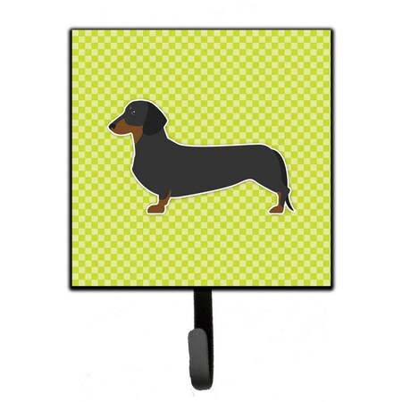 Micasa Dachshund Checkerboard Green Leash or Key Holder MI712153